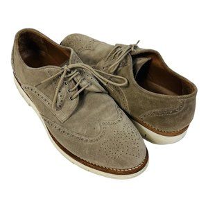 Franceschetti Gray‎ Suede Mens Pi50 Sole Casual Dress Shoes HANDMADE Size 8.5